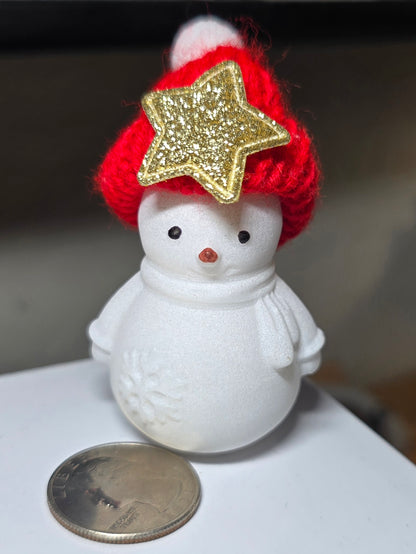 White Jade Snowman Carving