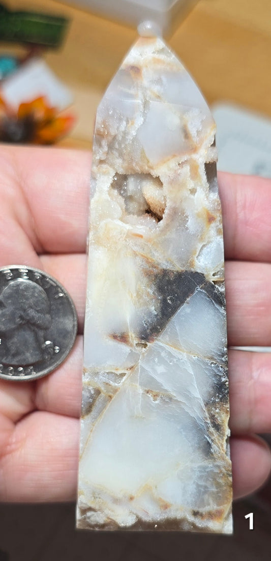 #1 Sphalerite Sugar Druzy Tower