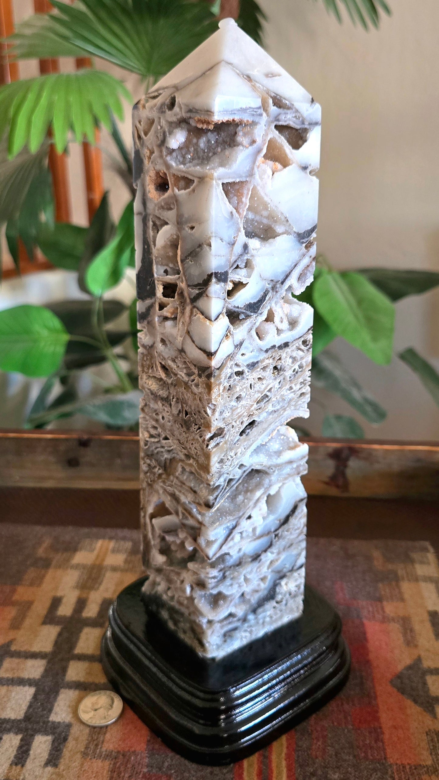 12.5" Druzy Sphalerite Tower