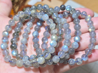 7.5-8mm Flashy Labradorite Bracelet