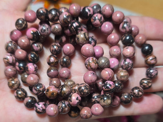 8mm Rhodonite Bracelet