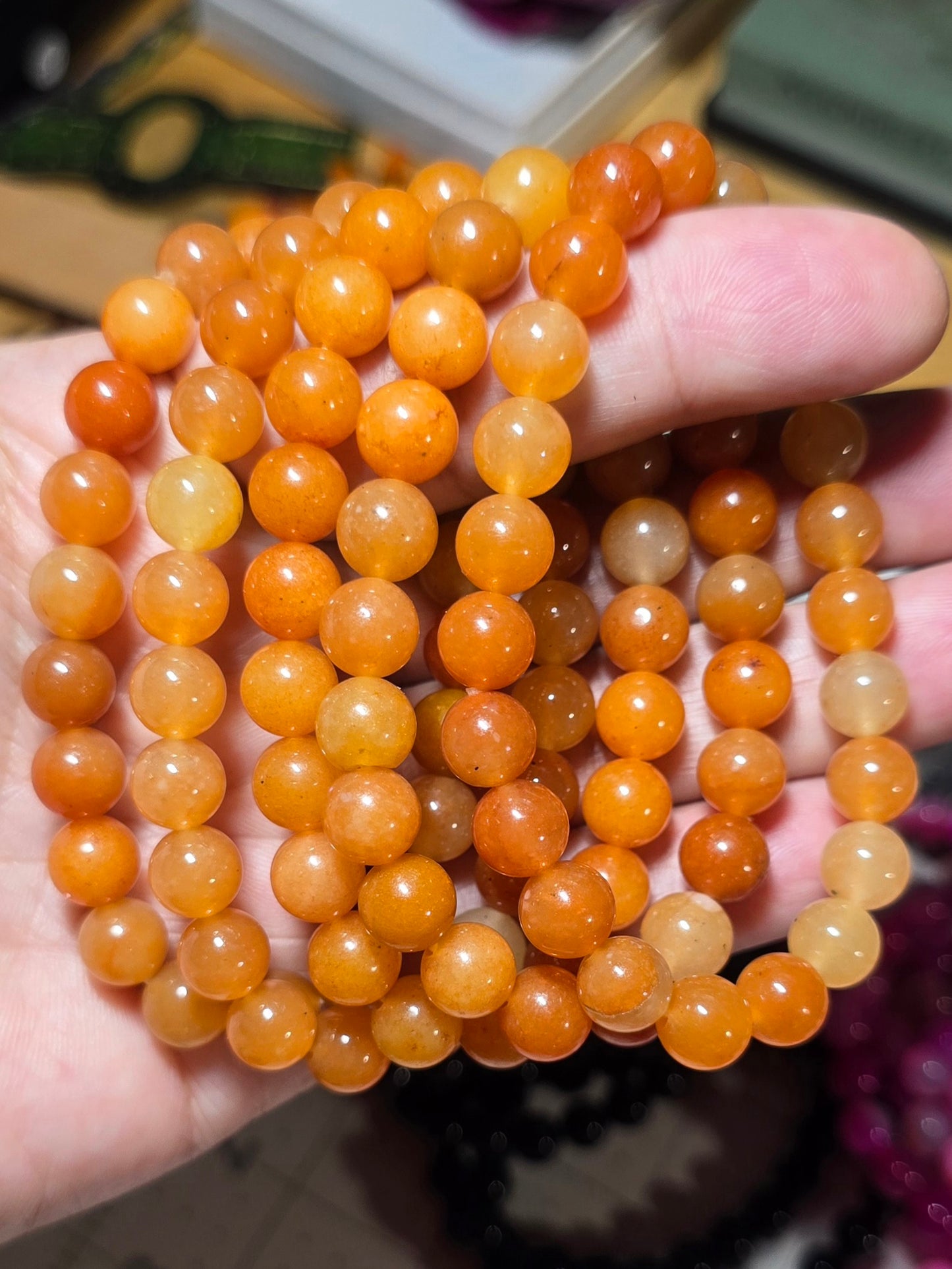 8mm Orange Aventurine Bracelet