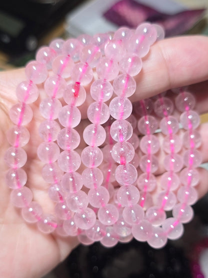 8mm Rose Quartz Bracelet