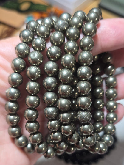 8mm Pyrite Bracelet