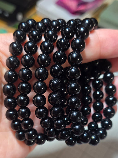 8mm Black Obsidian Bracelet
