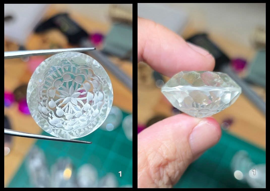 #1 Intaglio Engraved Quartz