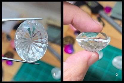 #2 intaglio Engraved Quartz