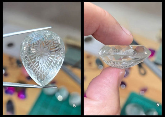 #5 Intaglio Engraved Quartz