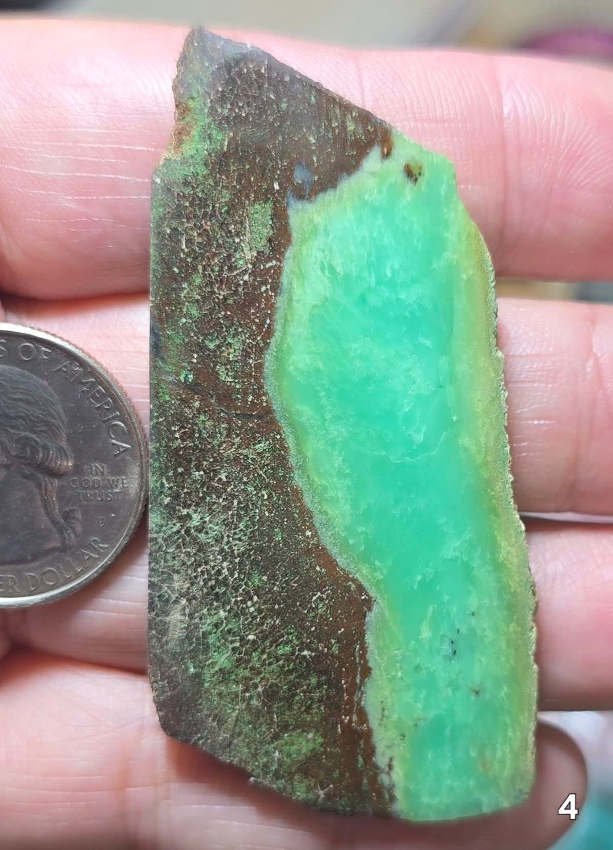 #4 Australian Chrysoprase Slice