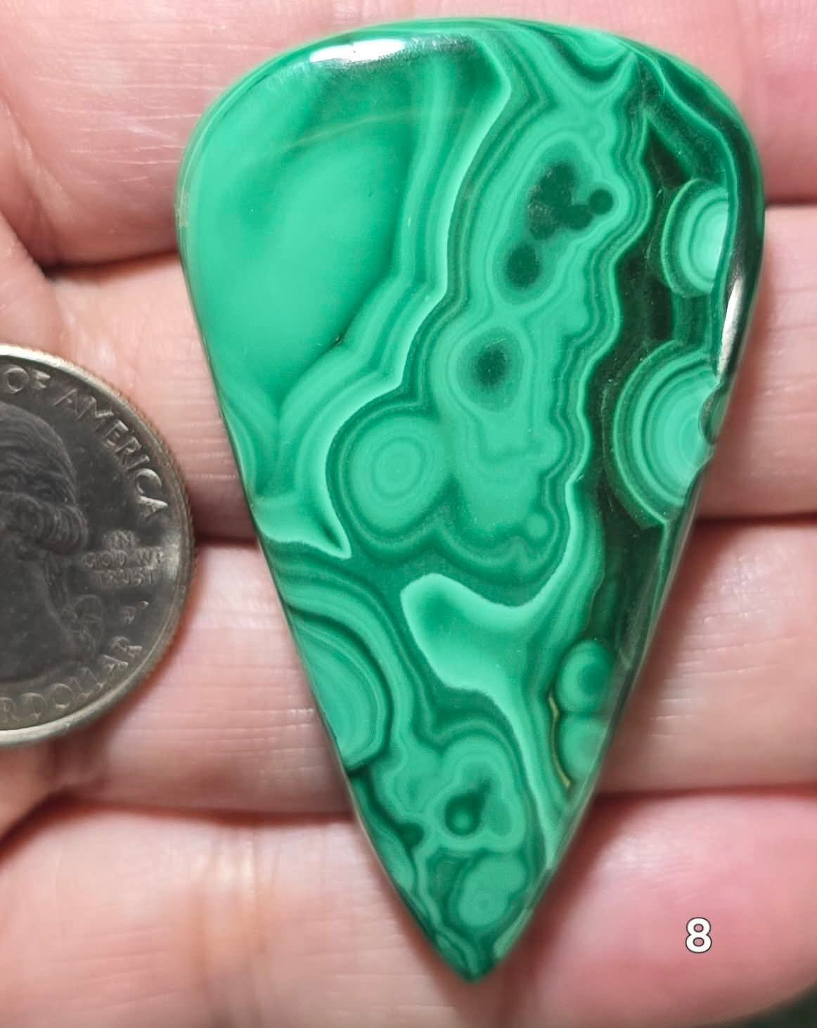 #8 Collector Statement - Classic Malachite Cabochon