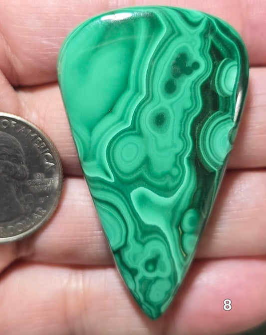#8 Collector Statement - Classic Malachite Cabochon