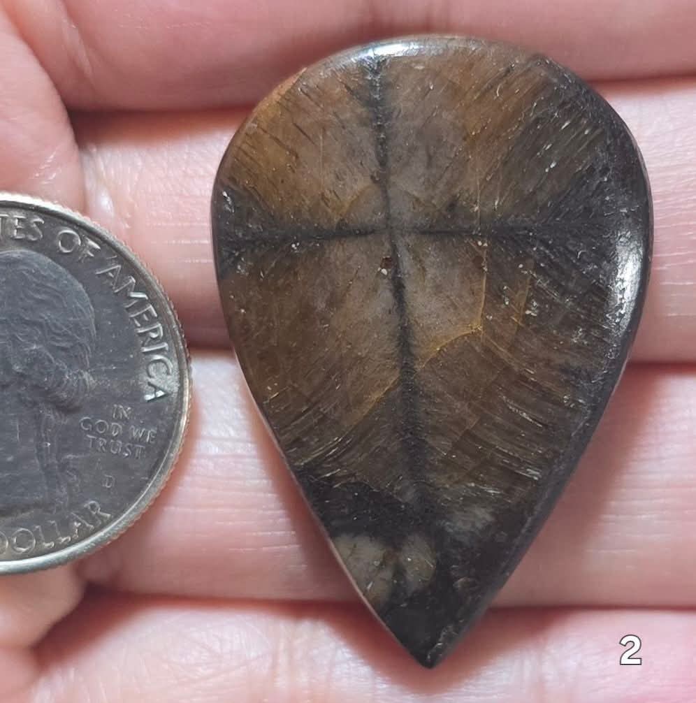 #2 Chiastolite Cross Stone