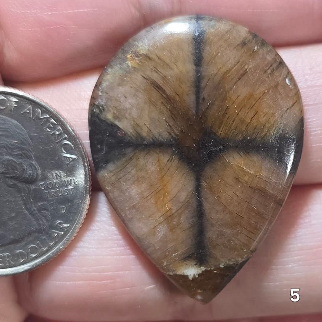 #5 Chiastolite Cross Stone