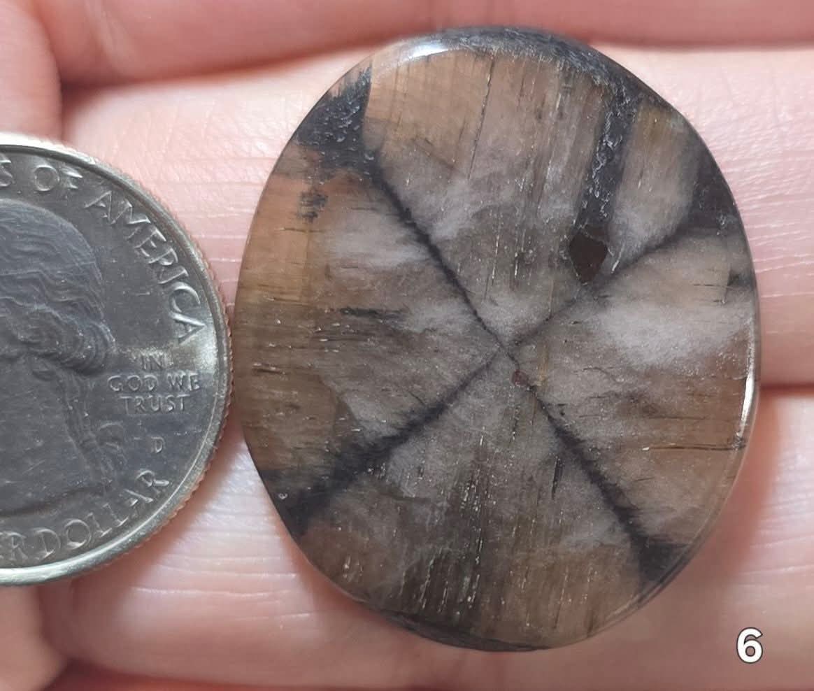 #6 Chiastolite Cross Stone