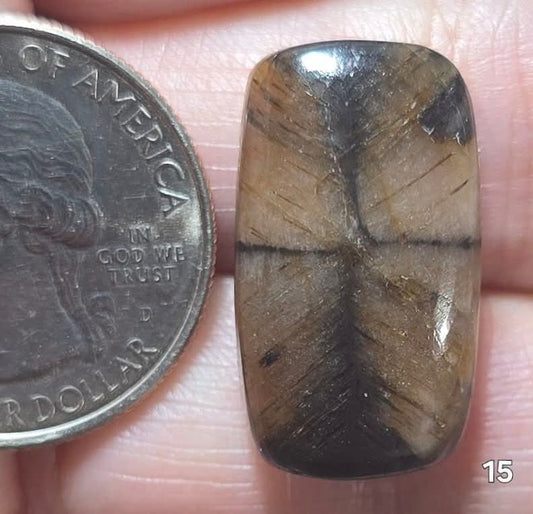 #15 Chiastolite Cross Stone