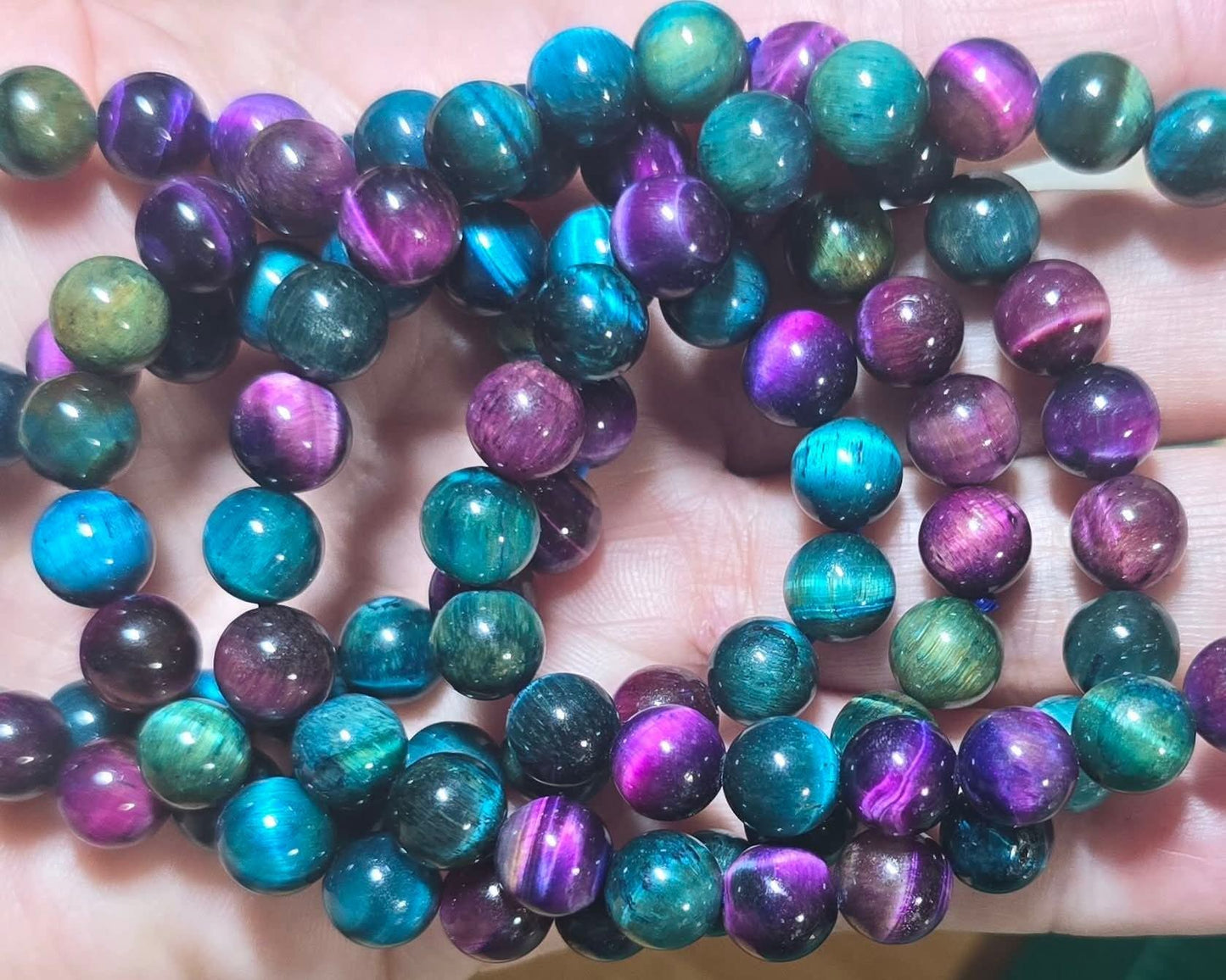 8mm Galaxy Star Tiger Eye