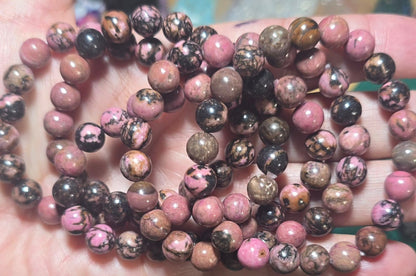 8mm Rhodonite