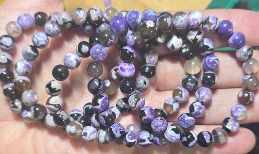 8mm Purple Orca Agate