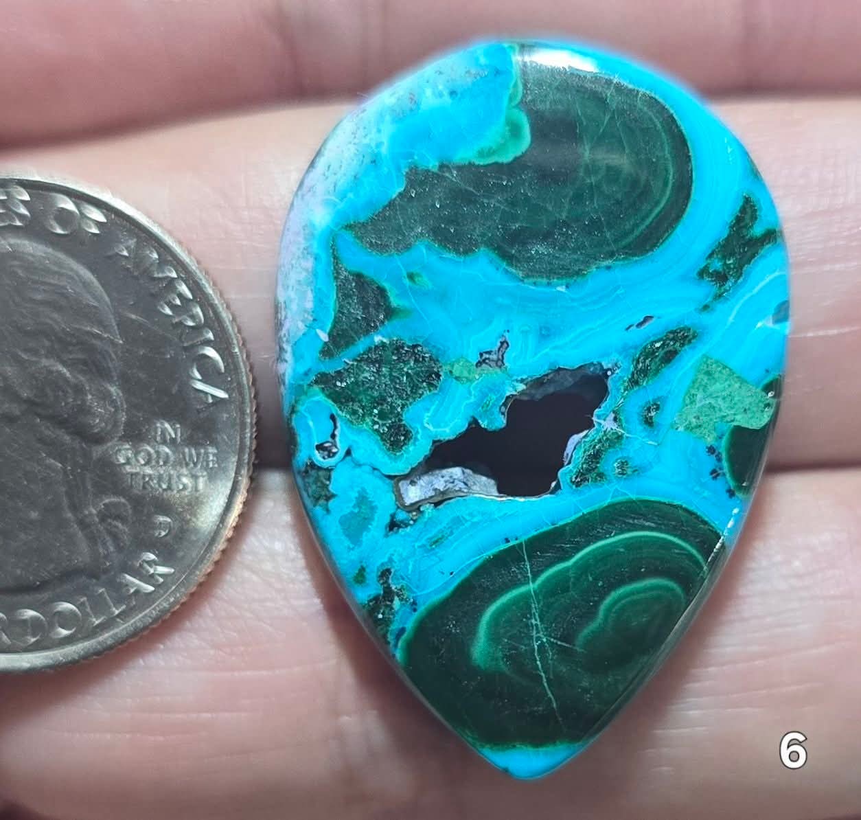 #6 Chrysocolla Malachite Druzy