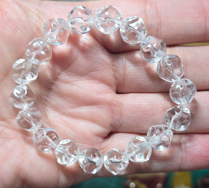 10mm Polyhedral Clear Quartz