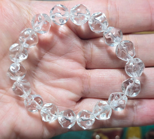 10mm Polyhedral Clear Quartz