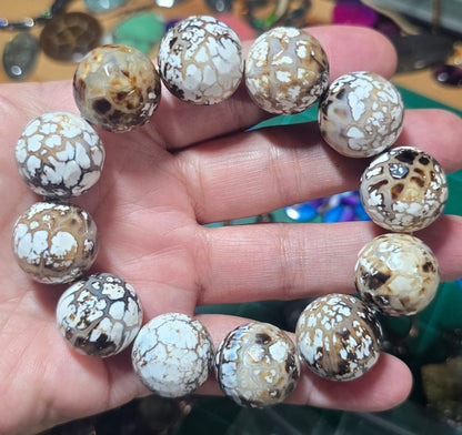 20mm Snowflake Agate