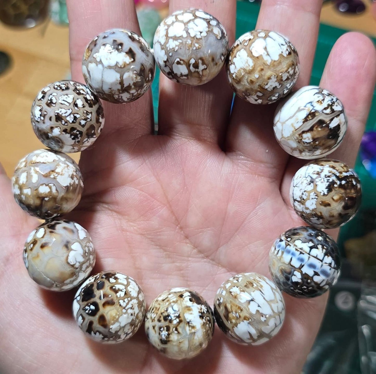 20mm Snowflake Agate