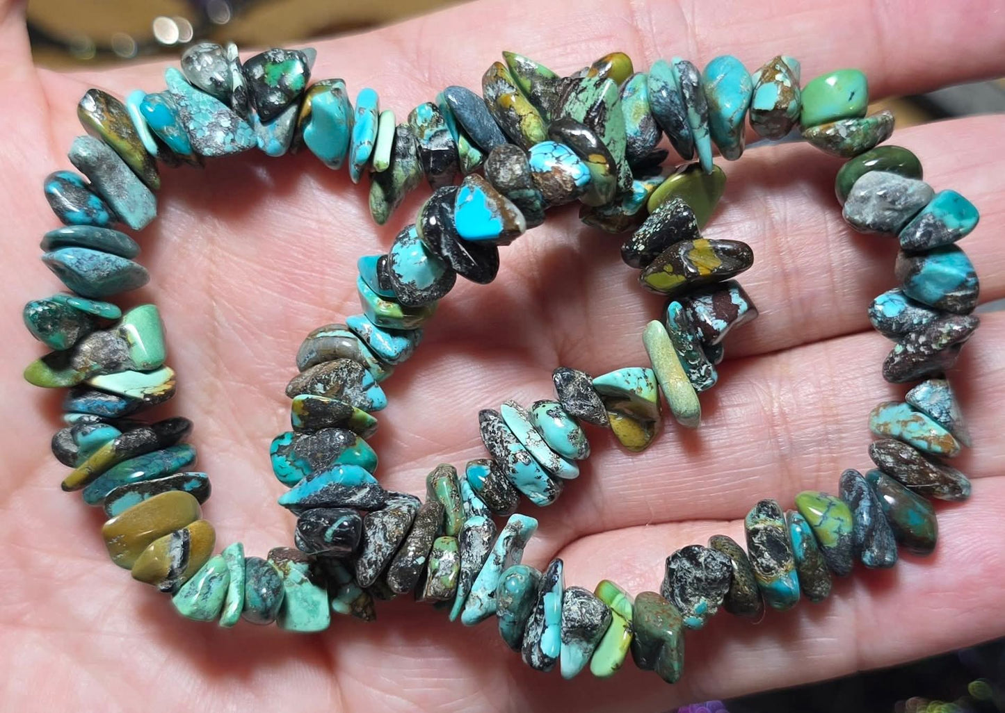 African Turquoise Chips