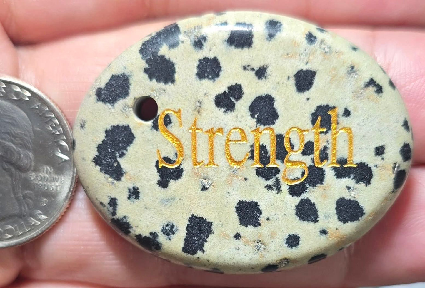 Dalmatian Jasper Wish Stone