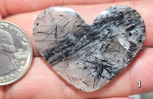 #1 Rutilated Quartz Heart