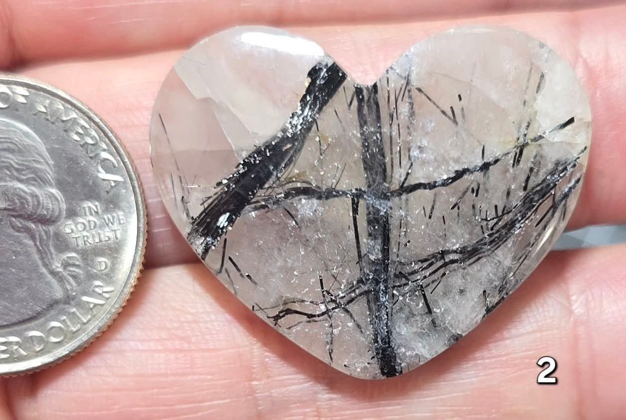 #2 Rutilated Quartz Heart