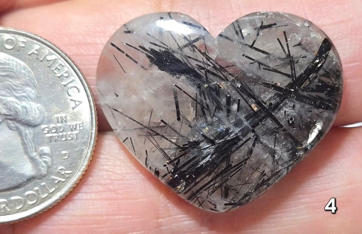 #4 Rutilated Quartz Heart