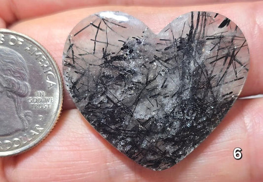 #6 Rutilated Quartz Heart