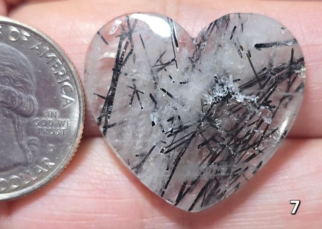 #7 Rutilated Quartz Heart