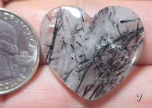 #7 Rutilated Quartz Heart