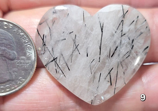 #9 Rutilated Quartz Heart