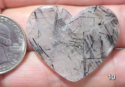 #10 Rutilated Quartz Heart