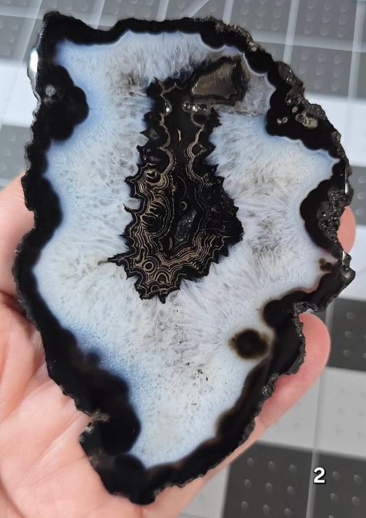 #2 Large Druzy Agate Slice