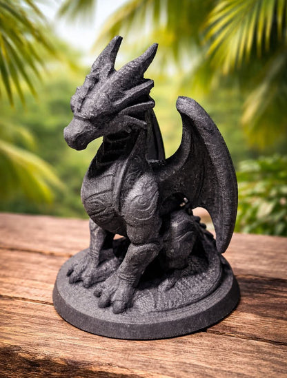 Shungite Dragon Carving
