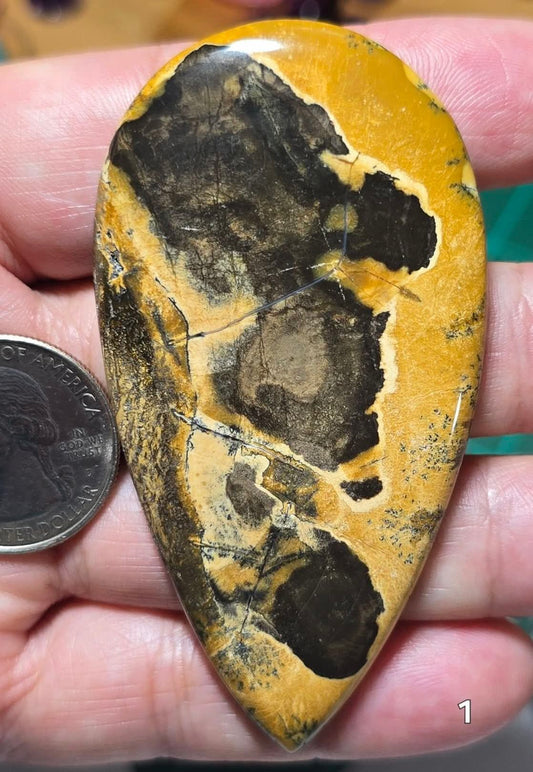 #1 Rare Design Dendritic Opal – Collector Grade Statement Cabochon