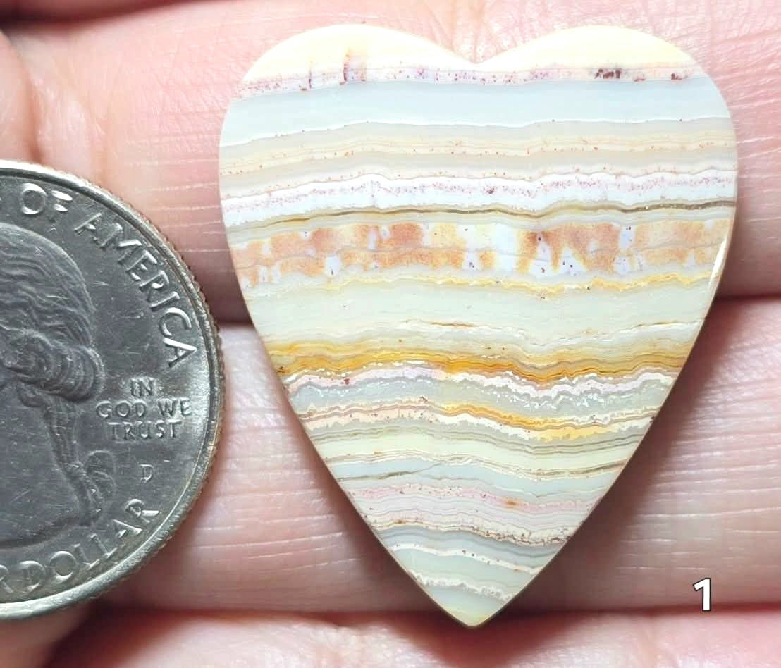 #1 Crazy Lace Agate Heart