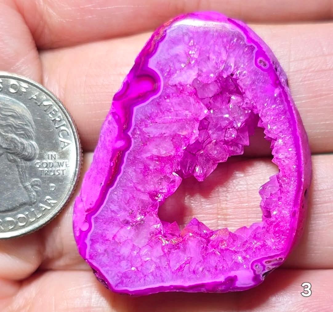 #3 Agate Geode Window Druzy