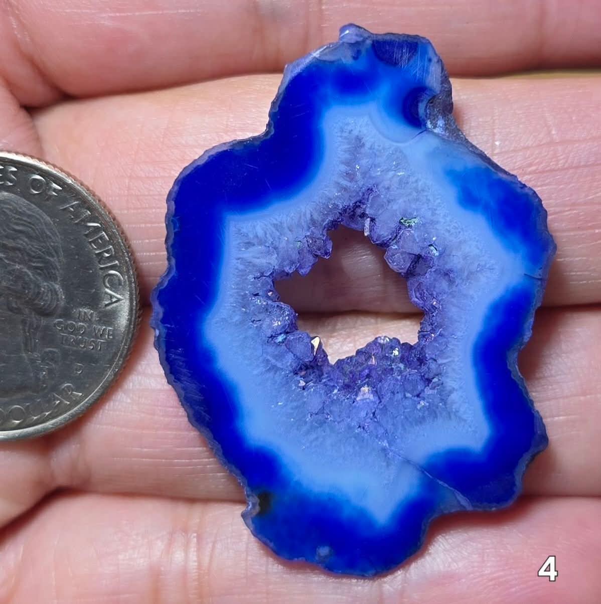 #4 Agate Geode Window Druzy