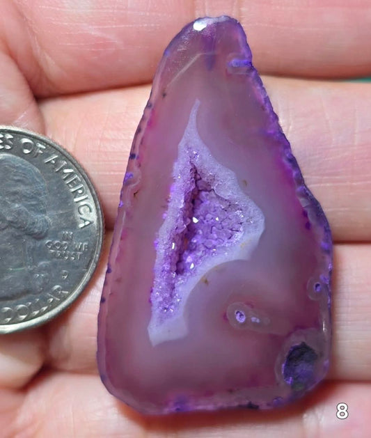 #8 Agate Geode Window Druzy