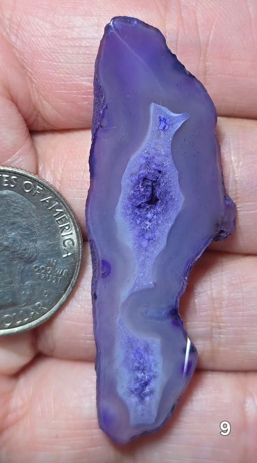 #9 Agate Geode Window Druzy