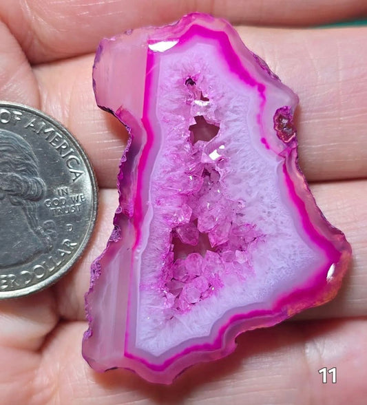 #11 Agate Geode Window Druzy