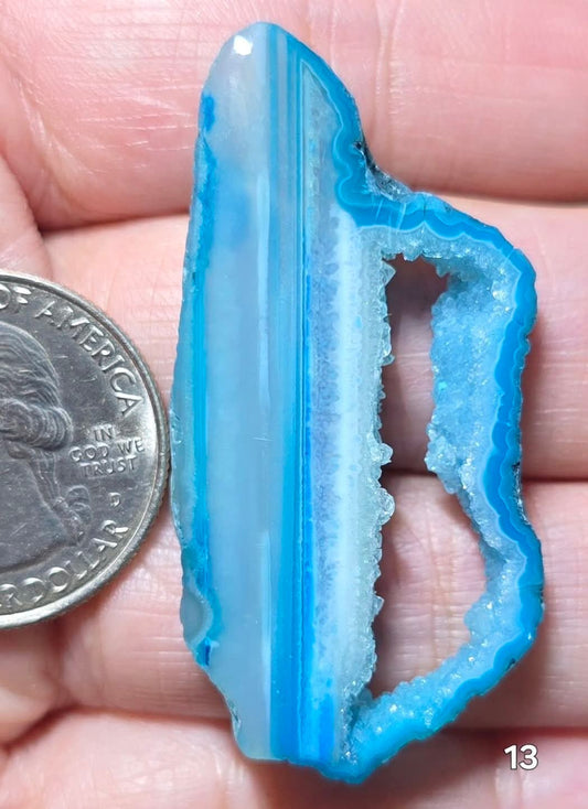 #13 Agate Geode Window Druzy