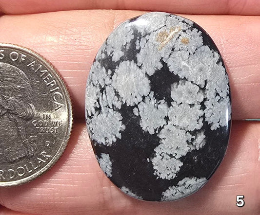 #5 Snowflake Obsidian