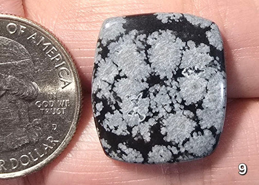 #9 Snowflake Obsidian