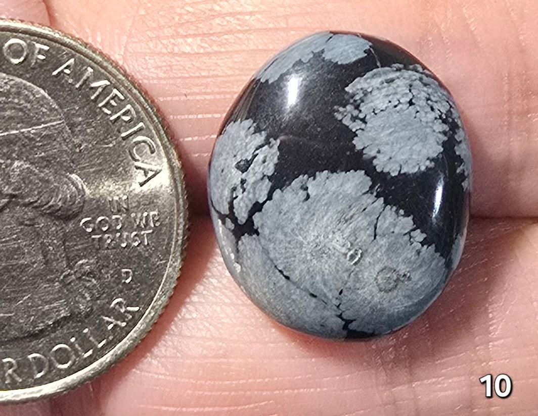 #10 Snowflake Obsidian
